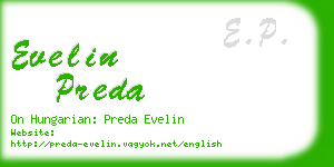 evelin preda business card